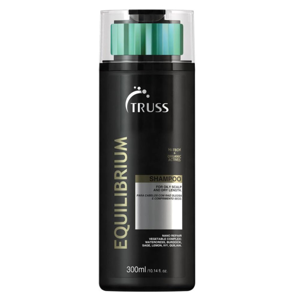 TRUSS bottle front view showing product label and size, clear cosmetic benefit