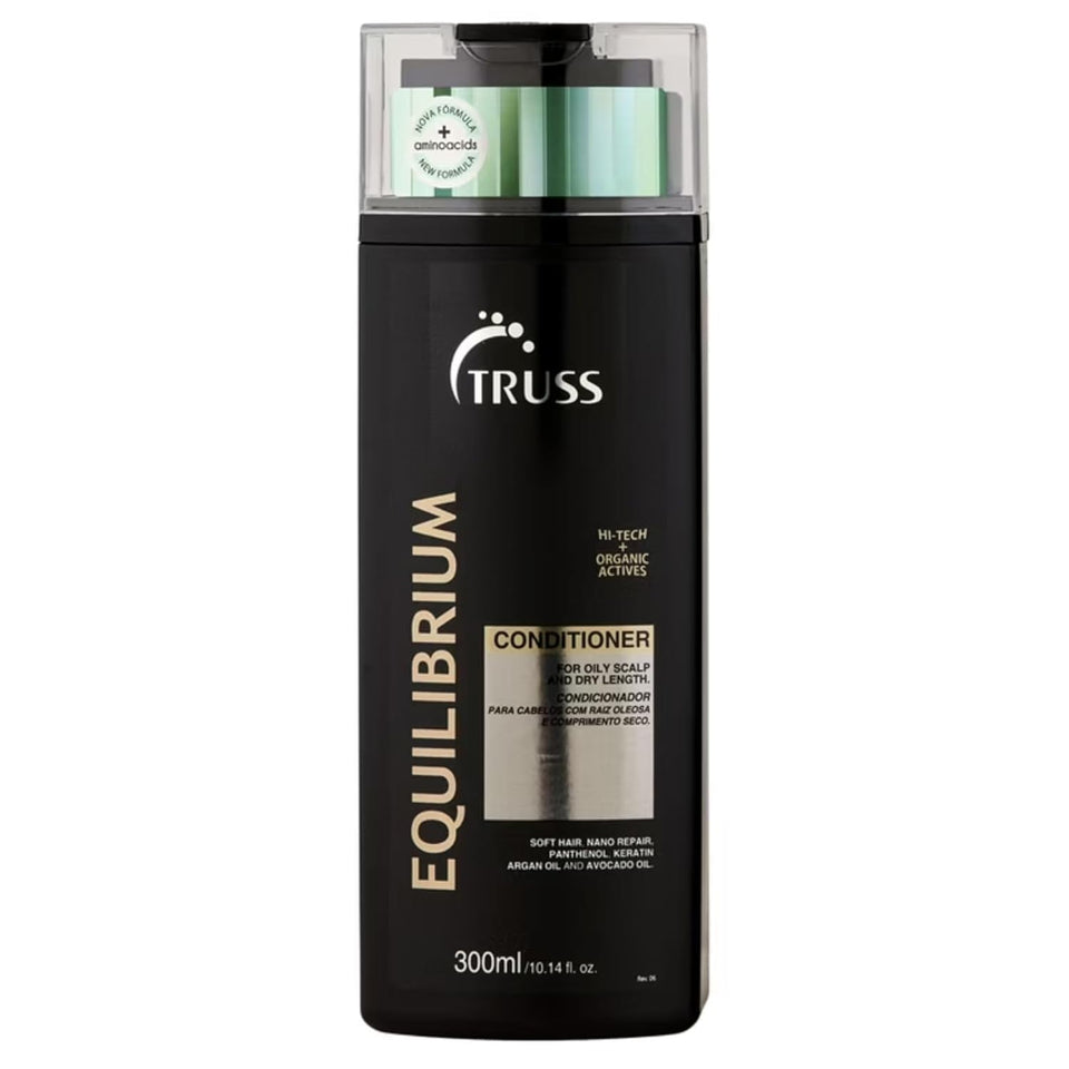 TRUSS Equilibrium front packaging showing bottle and label for balanced hydration