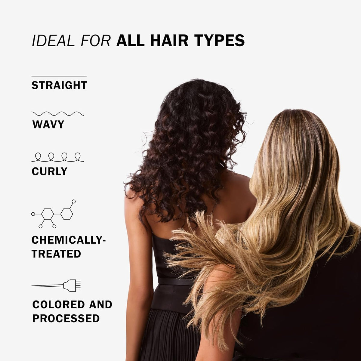TRUSS rinse flowing through hair lengths to protect dry ends and add shine