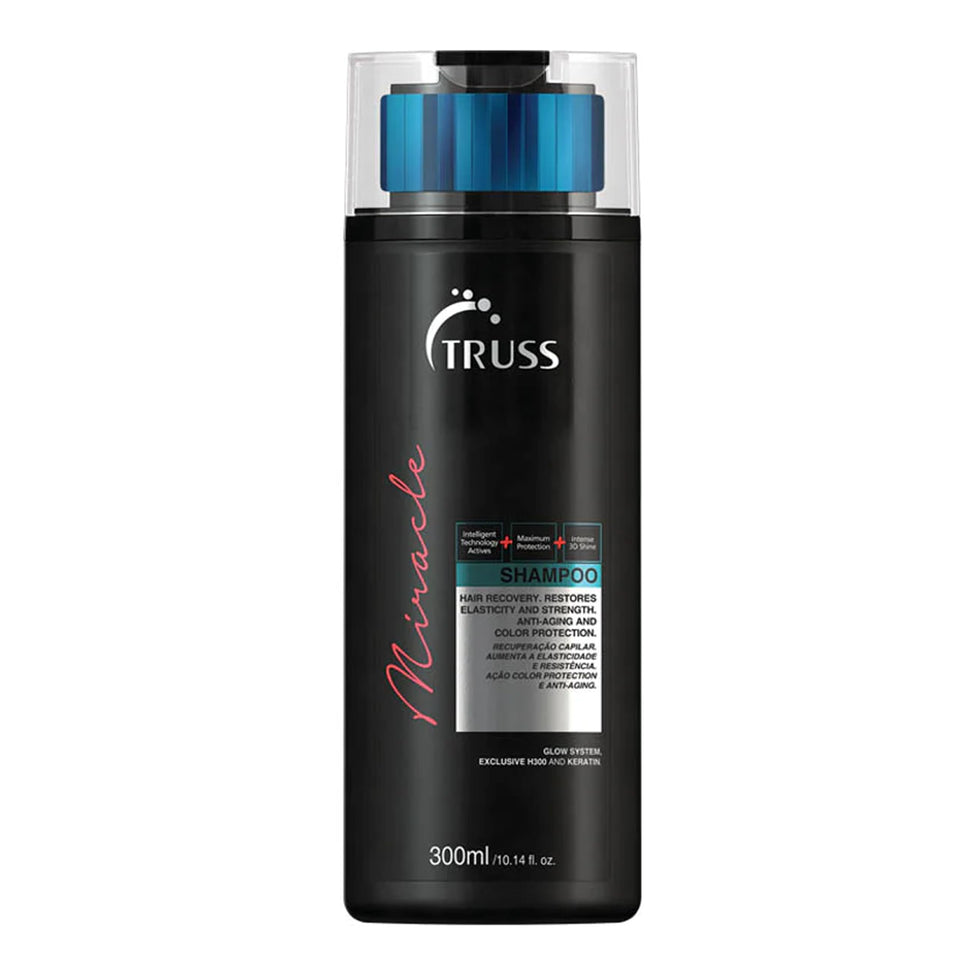TRUSS bottle front view showing label and size, conveys professional results