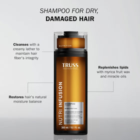 TRUSS open cap with creamy lather showing gentle cleansing action
