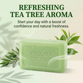 Tryskintle Veloma lather in hand demonstrating rich foam and easy rinsing