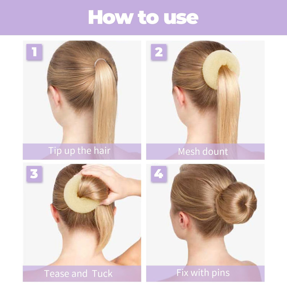 TsMADDTs blonde bobby pins close-up showing rounded-tip comfort