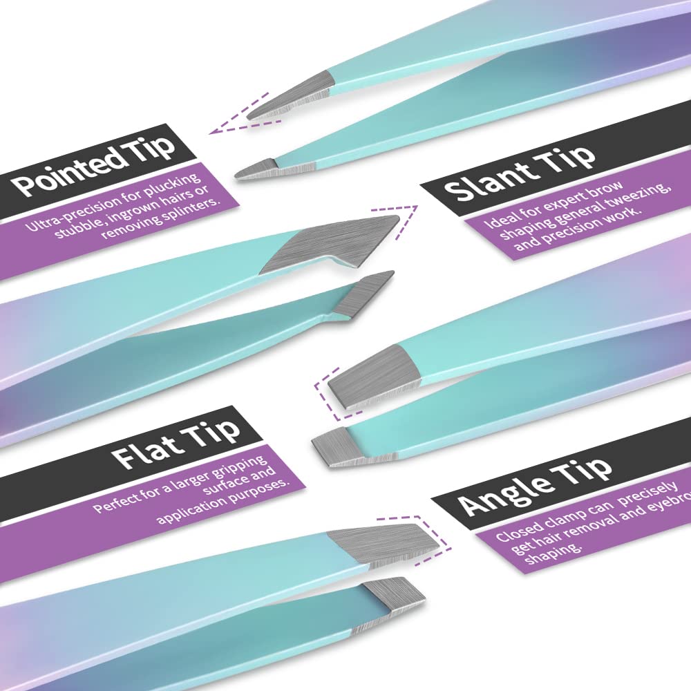 TsMADDTs close-up of aligned tweezer tips showing precision grip for accurate hair removal benefit
