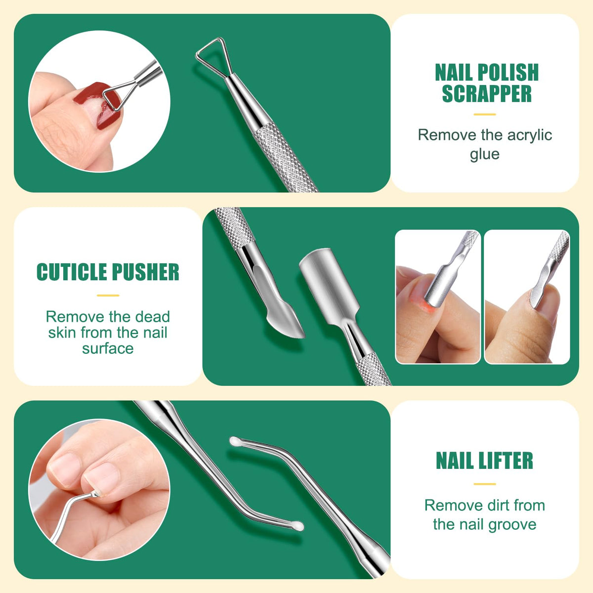 TsMADDTs cuticle tools close-up highlighting ergonomic handles and precision trimming control