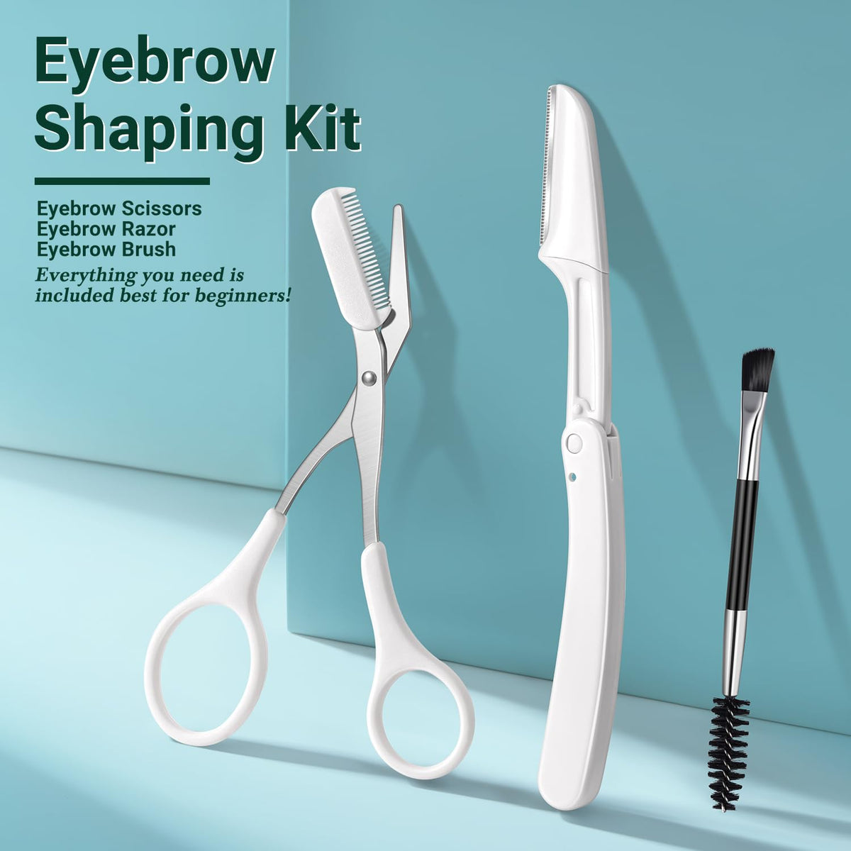 TsMADDTs double-ended brush bristles shown to separate lashes and groom brows cleanly