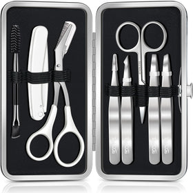 TsMADDTs compact case holding complete eyebrow kit for organized travel