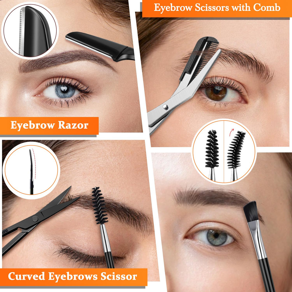 TsMADDTs grooming scene with user shaping brows for convenient home use