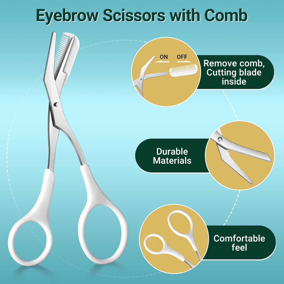 TsMADDTs curved scissor with trimmer beside it for precise trimming benefits control