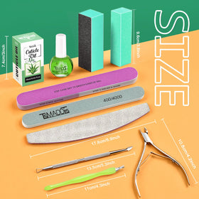 TsMADDTs stainless cuticle pusher and nipper close-up for precise trimming