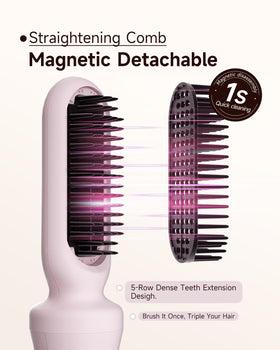 TSUYAGLA straightening brush bristles smoothing strands evenly