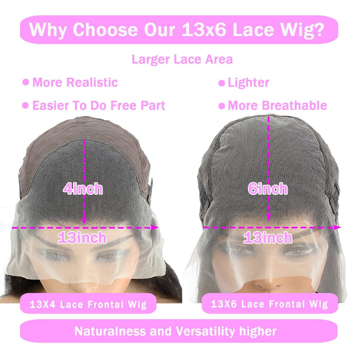 TTSMINS wig cap interior showing adjustable straps and three combs