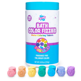Tub Works front packaging showing 150 colorful bath tablets and benefits