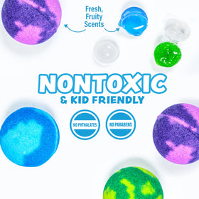 Tub Works slime capsule being popped open by a child showing easy access to surprise