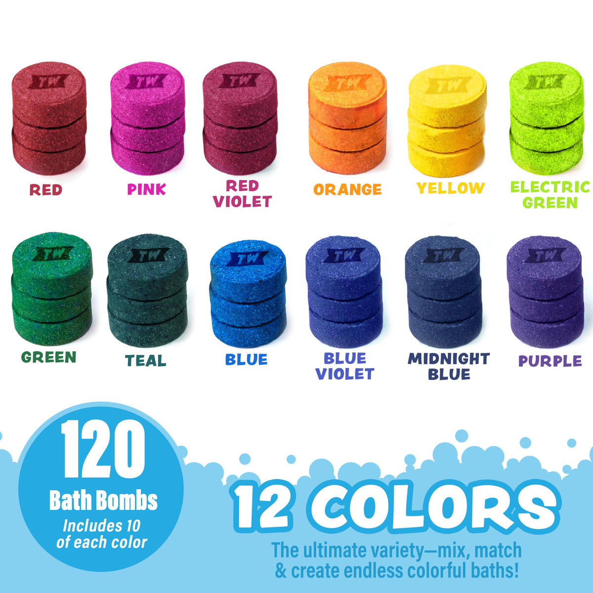 Tub Works tablets loaded inside a bath color brush for easy paint play