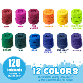 Tub Works tablets loaded inside a bath color brush for easy paint play