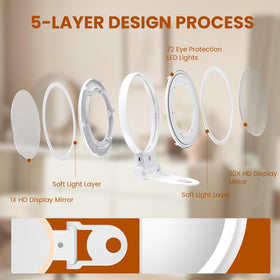 tubbede mirror with Type-C cable illustrating fast rechargeable battery convenience