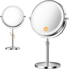 tubbede front-facing mirror showing clean full-face reflection and workspace clarity