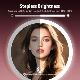 tubbede LED brightness demo demonstrating three light levels for true-to-tone color