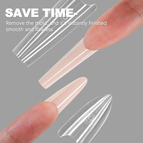 Tucepu formed almond-round extension demonstrating smooth silhouette and repeatability