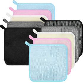 Tudomro front packaging view showing ten washcloth colors and benefits