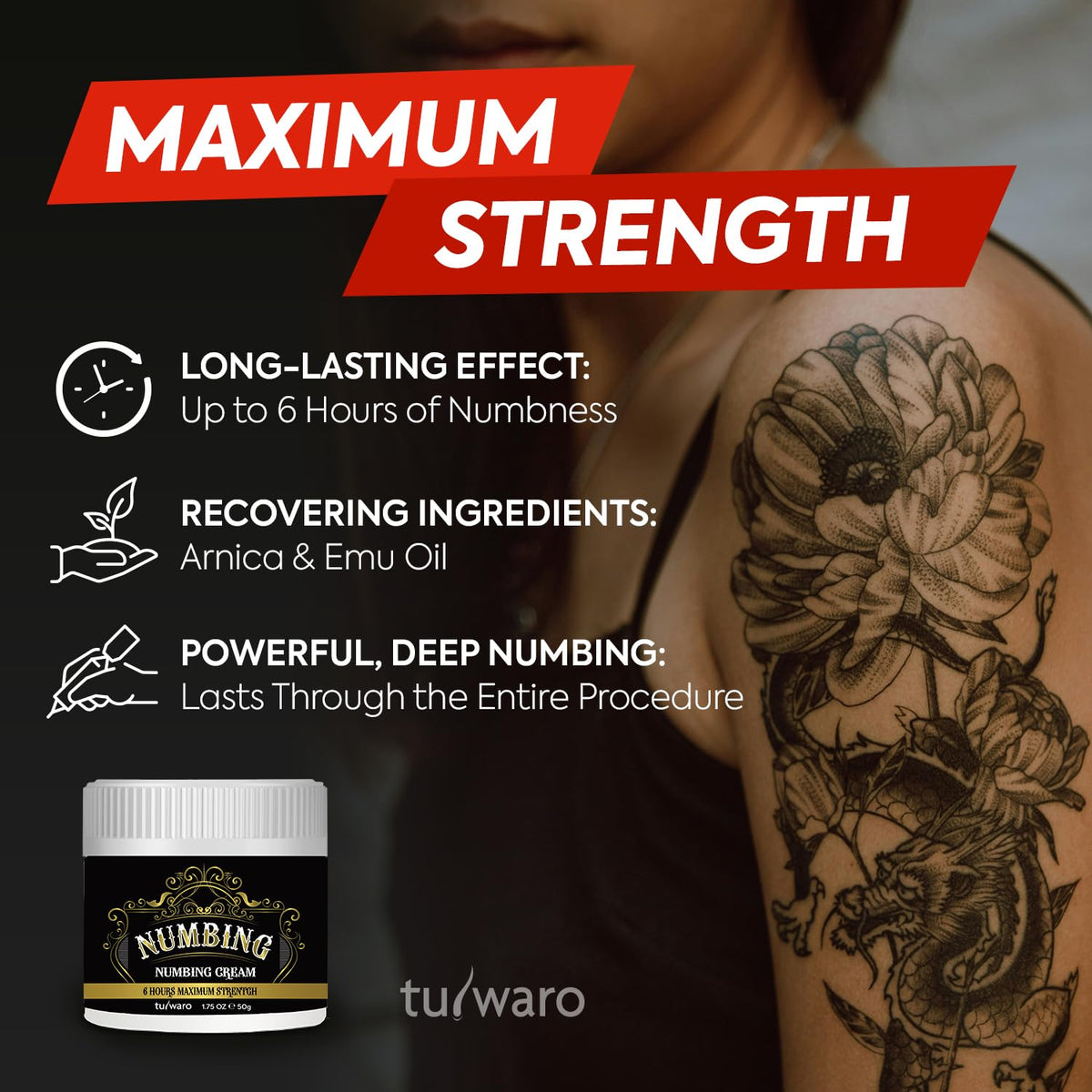 tuiwaro cream-gel texture on fingertip for quick absorption