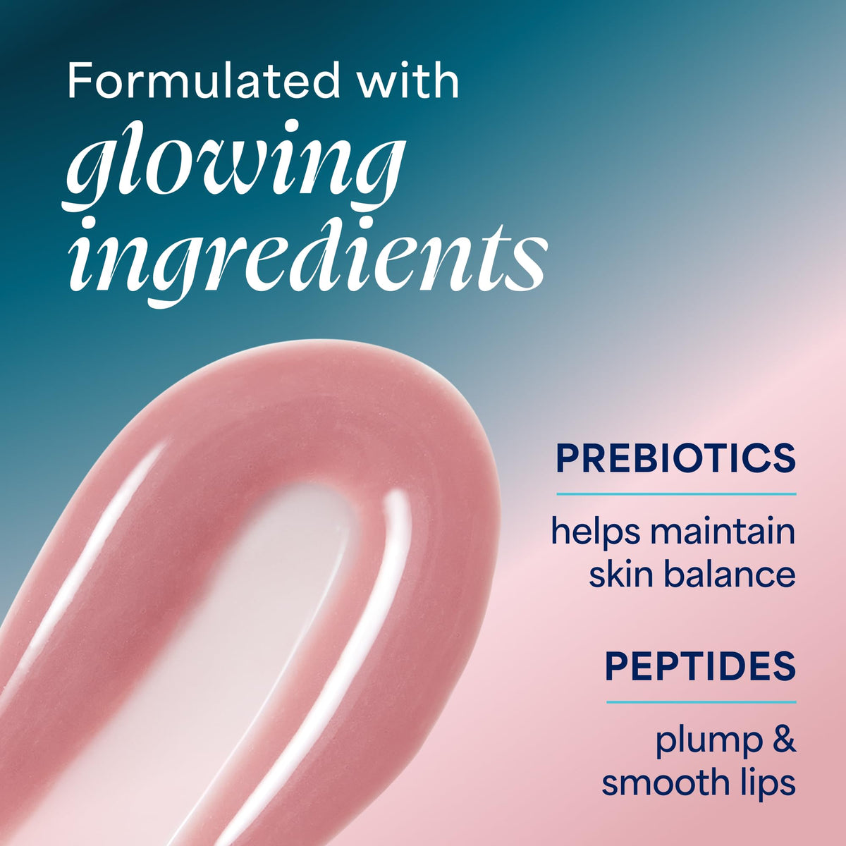 TULA balm applied on lips showing glossy, plumping effect benefit