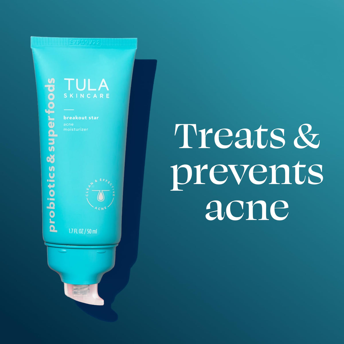 TULA ingredient label highlighting salicylic and azelaic actives benefits