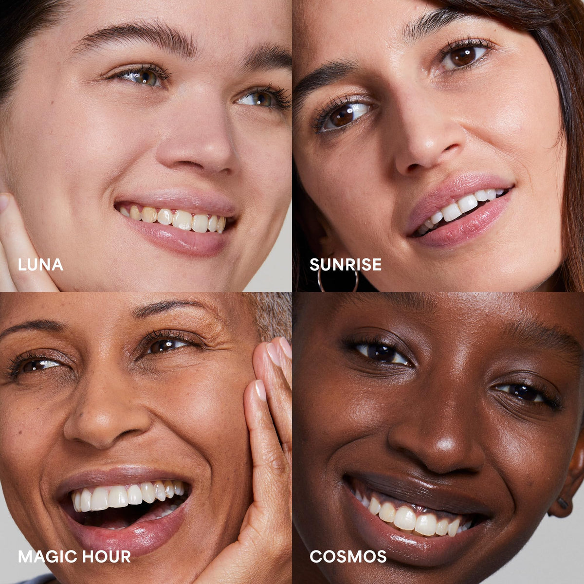TULA before-and-after crop illustrating reduced redness and more even-looking complexion