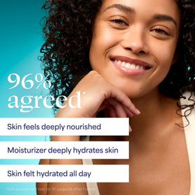 TULA moisturizer on hand demonstrating buildable application and fast absorption benefit