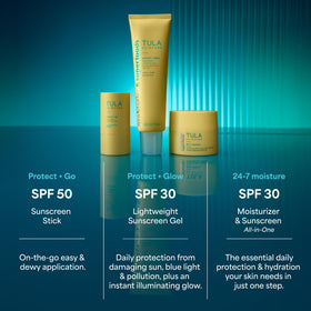 TULA tube on bathroom counter in morning routine for everyday protection benefit