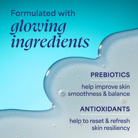 TULA cleanser with turmeric blueberry and white tea visuals signaling antioxidant benefits