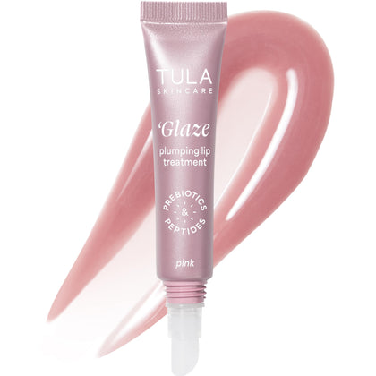 TULA front packaging showing rosy tint and glossy finish benefit