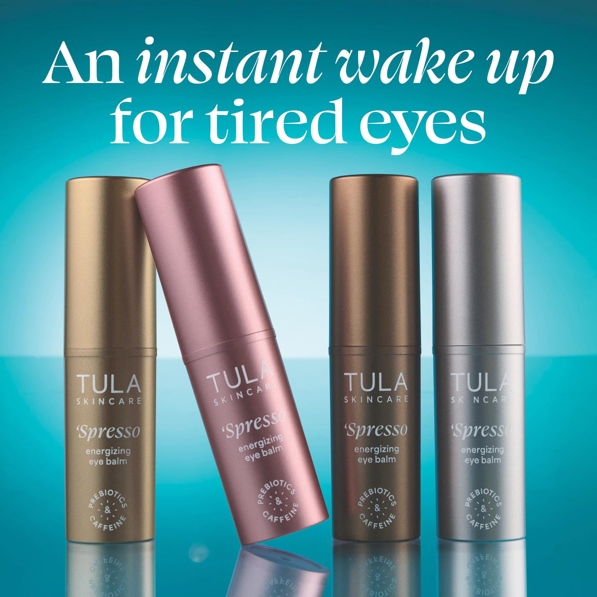 TULA Spresso balm swiped on hand demonstrating easy application and lightweight feel