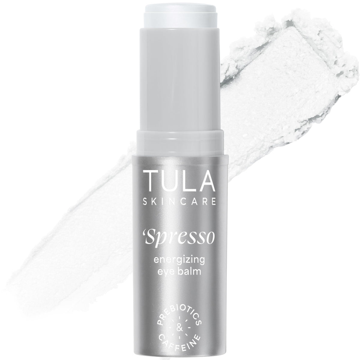 TULA eye balm front packaging showing compact travel-ready design and instant refresh