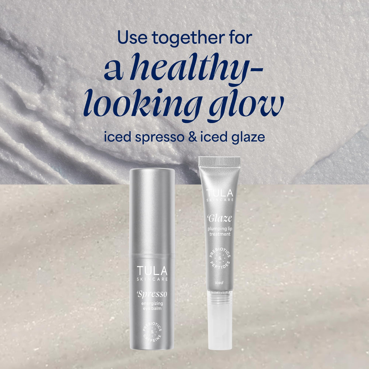 TULA eye balm demonstrating glide along orbital bone for targeted refresh