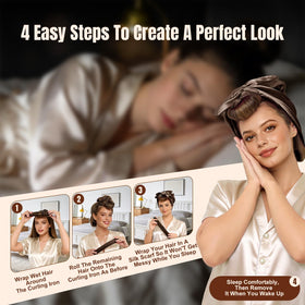 TULOBI satin scarf detail reducing friction and protecting hair while sleeping
