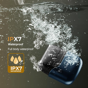 Tulzim shaver rinsed under faucet illustrating IPX7 waterproof easy cleaning