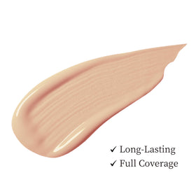 Tunbot foundation texture close-up drop showing smooth blendable formula