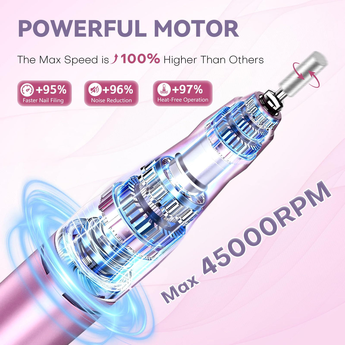 TUOBEO handpiece close-up highlighting ergonomic grip and precision control