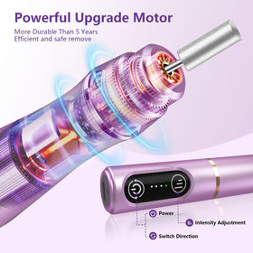 TUOBEO nail drill held in hand to show compact scale and portability