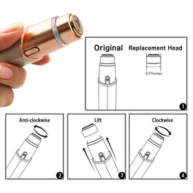 tuokiy cleaning brush beside heads keeping blades clear and hygienic