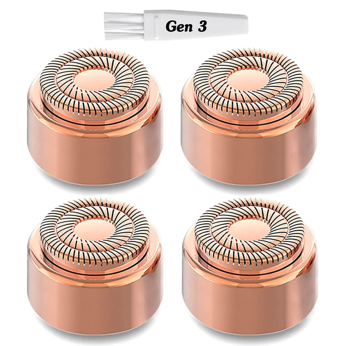 tuokiy front packaging showing four Gen 3 replacement heads and clear labeling benefit longevity