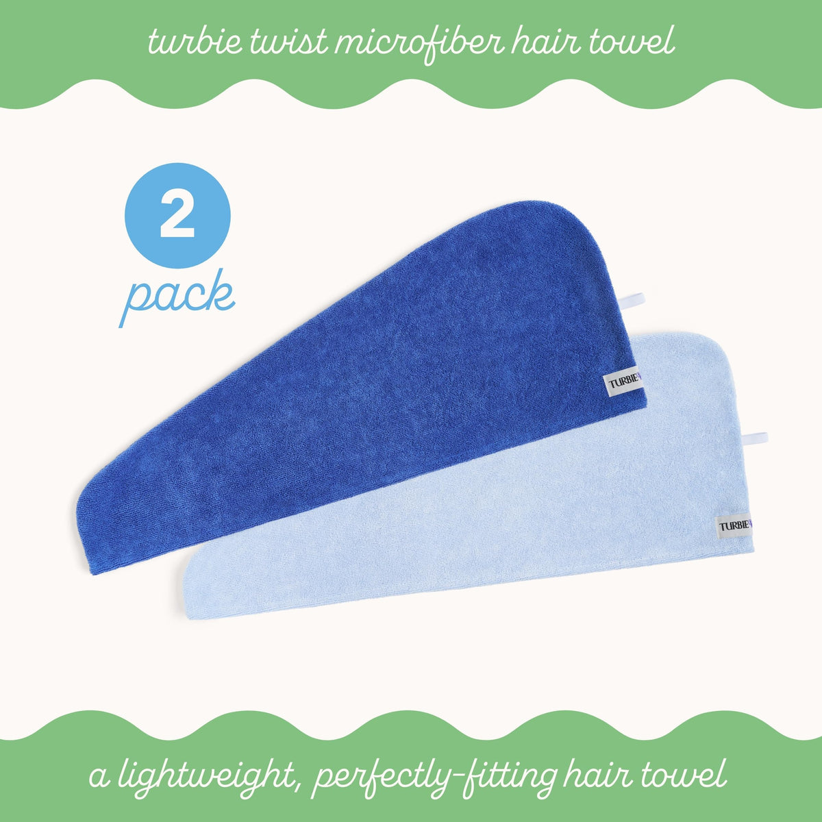 Turbie Twist worn on curly hair demonstrating frizz reduction and comfort