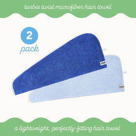 Turbie Twist worn on curly hair demonstrating frizz reduction and comfort