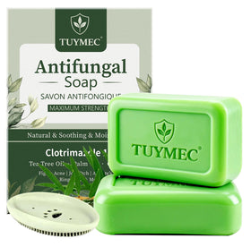 Tuymec front packaging showing medicated antifungal bar benefits