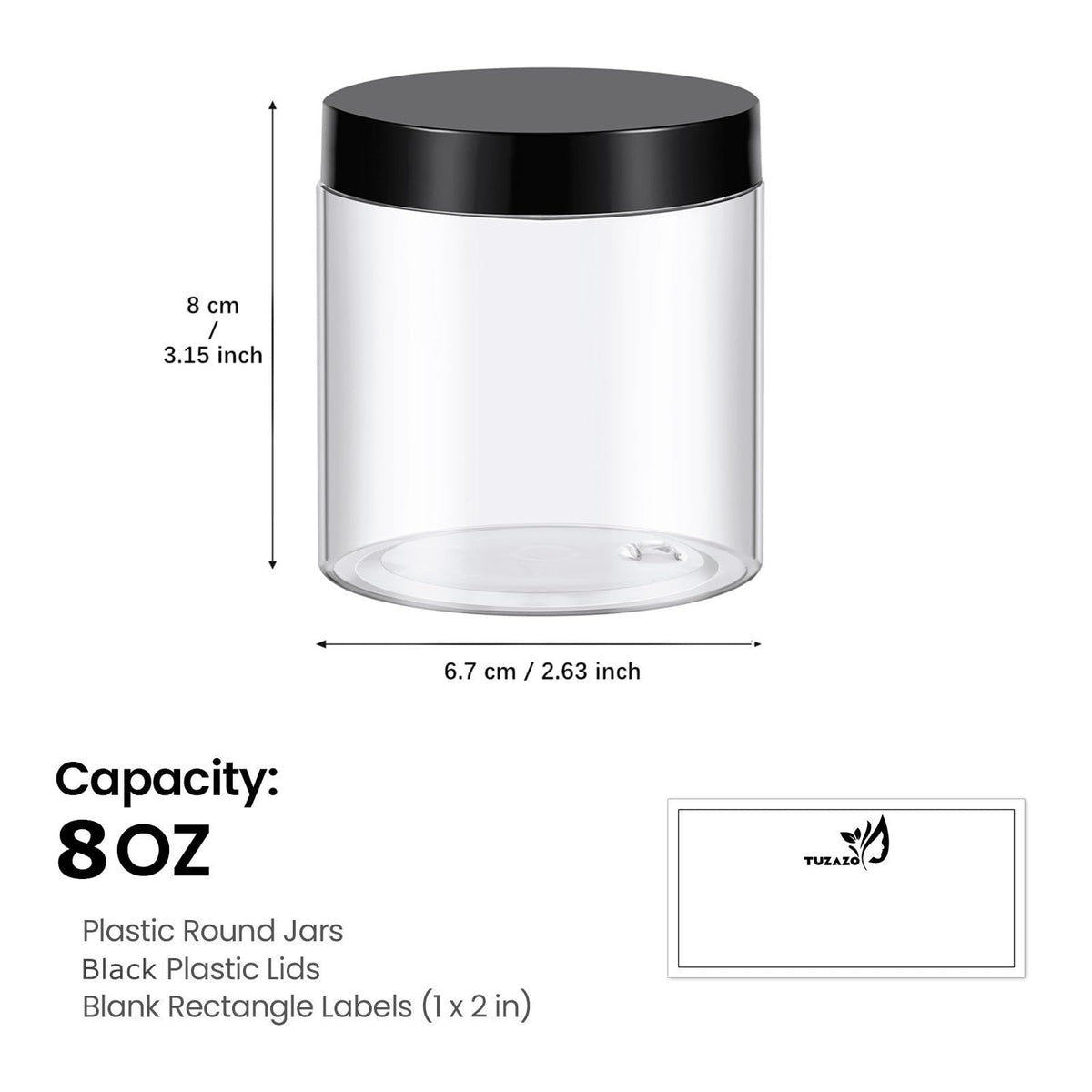 TUZAZO black lid close-up highlighting secure screw closure for leak reduction