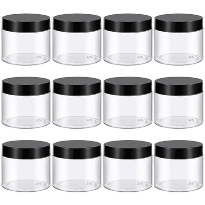 TUZAZO front packaging showing 12 clear jars and black lids for neat storage