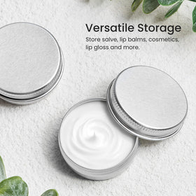 TUZAZO arranged labeled tins demonstrating easy organization and branding