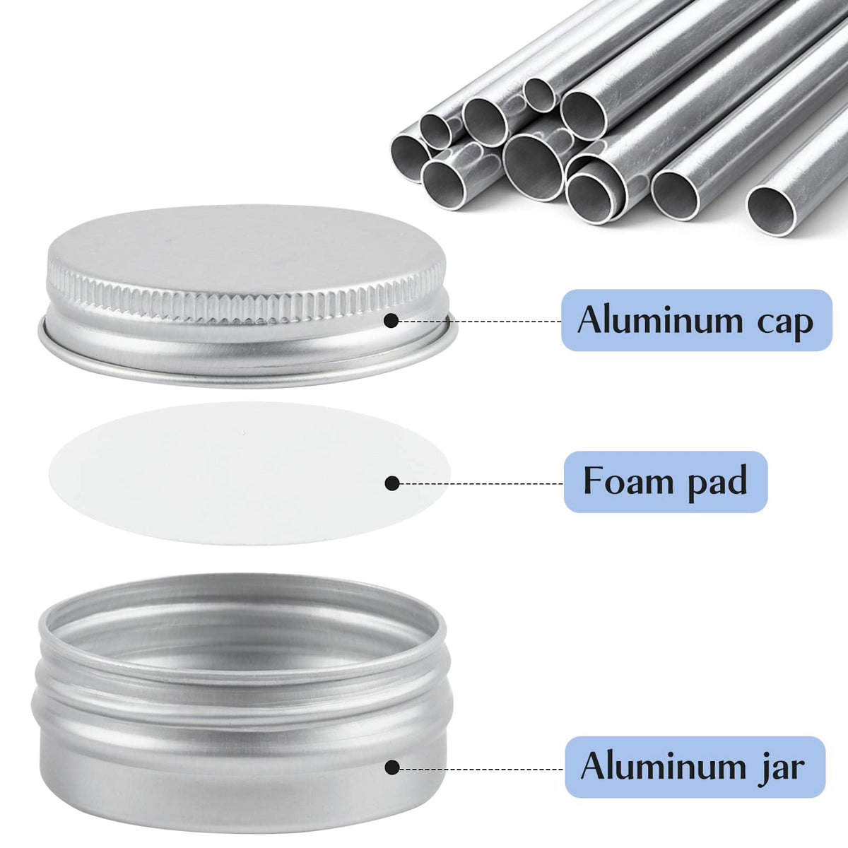 TUZAZO open tin interior showing foam gasket for airtight protection